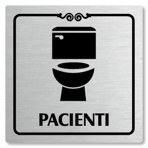 WC pacienti, 80x80mm, stříbrná, Texas